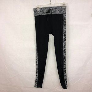 Soho Girls Black/Gray Love Seamless Leggings Sz M